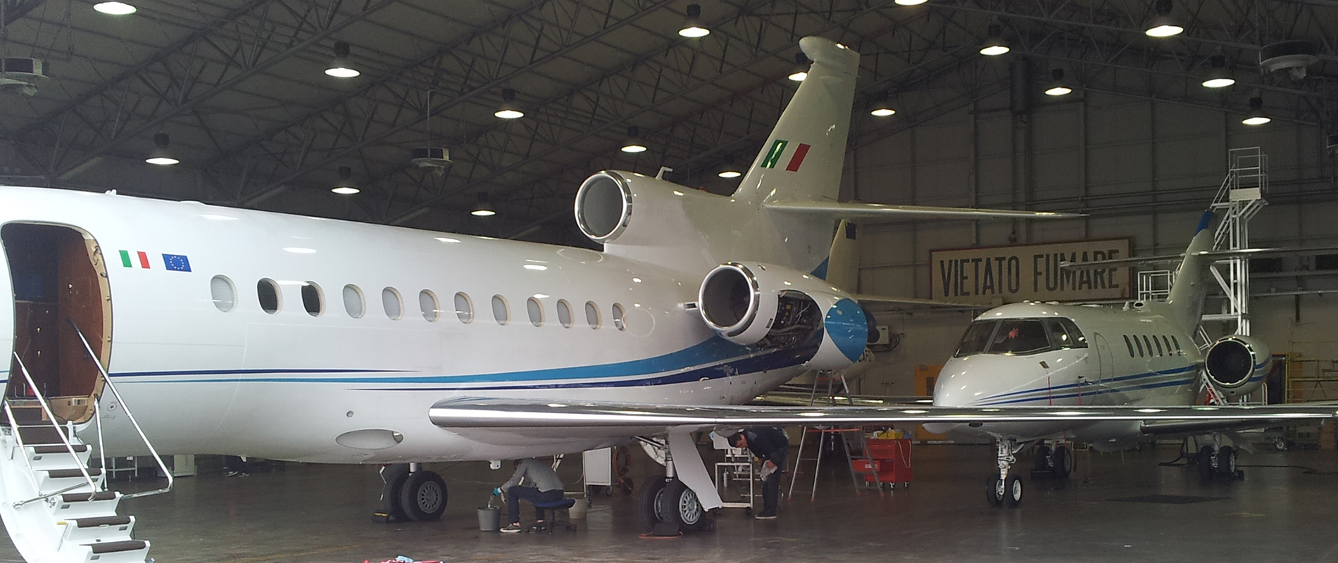 Aliserio is also approved by EASA to perform maintenance on a large range of business aircraft